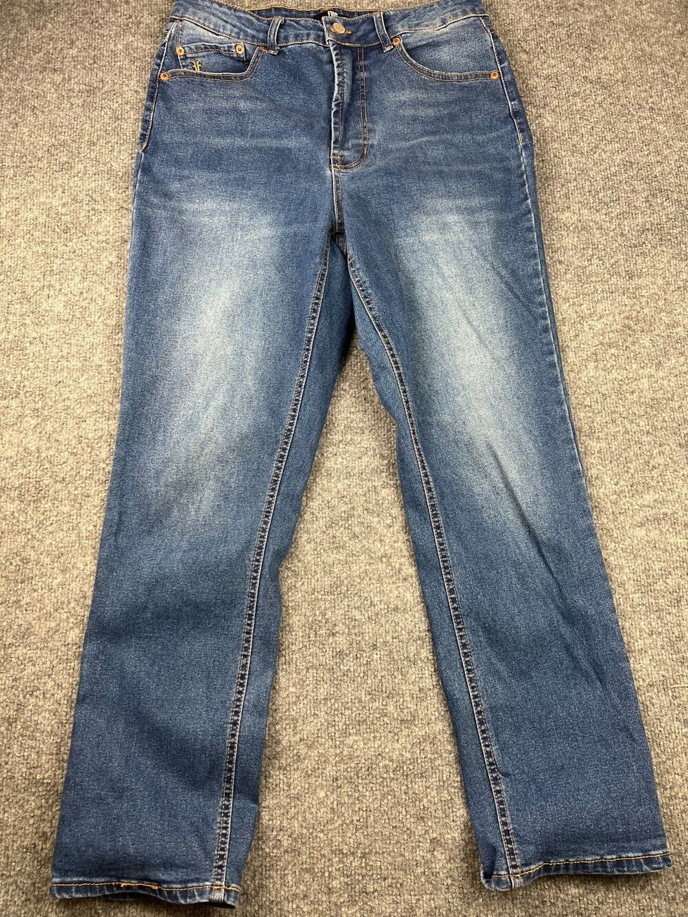 FRYE Amari High Rise Straight Leg Jeans Womens 10/30 Stretch‎ Denim #835